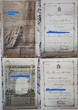 Lotto di 4 diploma Marcia su