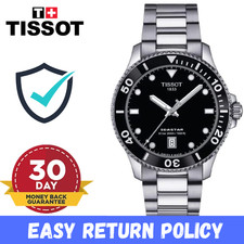 OROLOGIO UOMO TISSOT SEASTAR 1000 ACCIAIO INOX QUADRANTE NERO T120.410.11.051.00 NUOVO