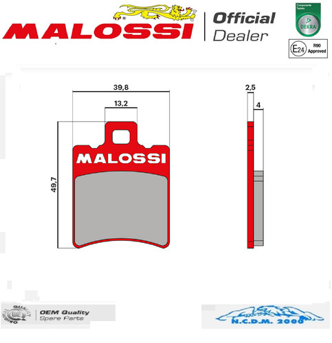 Pastiglie freno malossi - pastiglie,