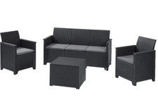 SET RATTAN KETER EMMA LOUNGE