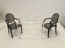 Fashion Royalty Poppy Parker e Barbie Modern Table and Chairs, dollhouse model.