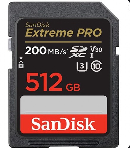 Sandisk 512gb extreme pro - sandisk, sd