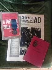 Lotto Ww2 Italiano AOI, Medaglie, Rivista, Opuscoli
