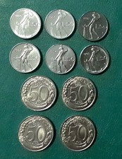 10 MONETE 50 LIRE