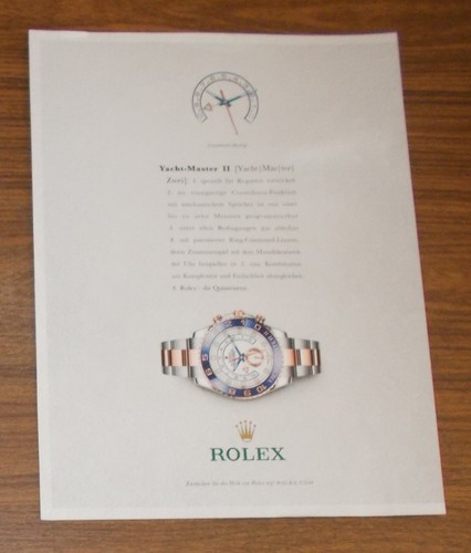 Seltene werbung rolex - seltene,
