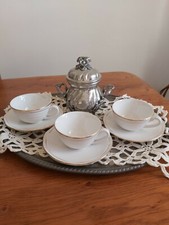 Tazzine caffè bordo oro +