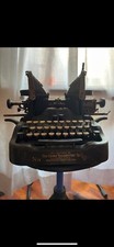 OLIVER MOD.9 MACCHINA DA SCRIVERE a leve laterali del 1912 OLD & RARE TYPEWRITER
