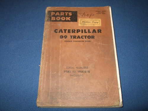 Cat caterpillar manuale - caterpillar, d9