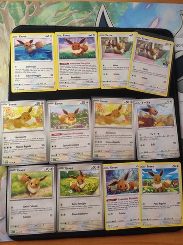Lotto carte pokémon eevee - pokémon,