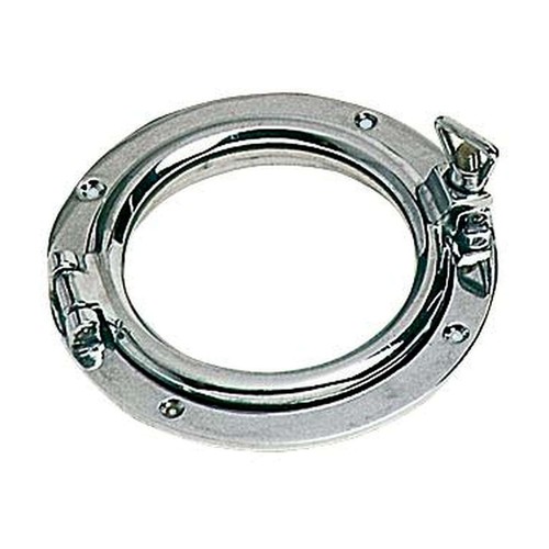 Oblo tondo ottone cromato 150