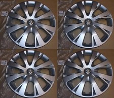 4X ORIGINAL COPRIRUOTA 15'' PEUGEOT 208 98084914TW ARGENTO