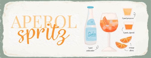 Targa latta 27x10 aperol - in,
