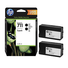 HP P2V31A 711 2 CARTUCCE ORIGINALI BK NERO 80 ml MULTIPACK