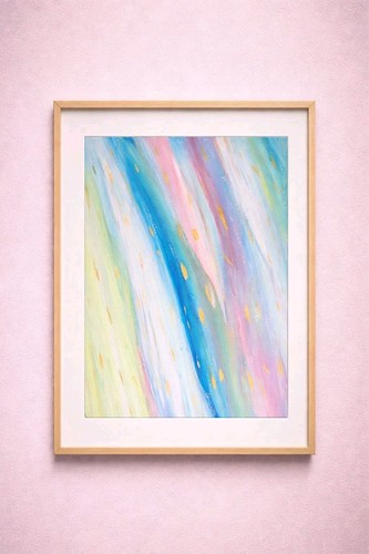 Quadro astratto pastello 11x14