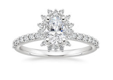 Anello di Fidanzamento Donna Crepuscolo Cubic Zirconia Argento 935 Argentium Moda 