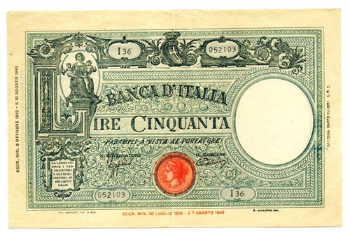 Italy lire 1943 - 1943, pick