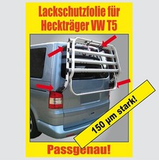 Pellicola Protezione Vernice Set Universale per Portabiciclette Posteriore VW T5
