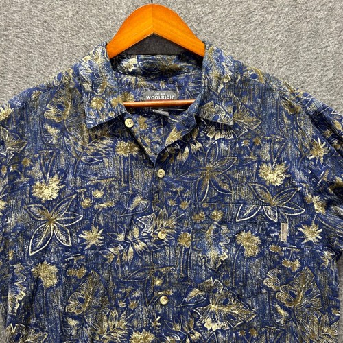 Woolrich camicia uomo navy - woolrich,