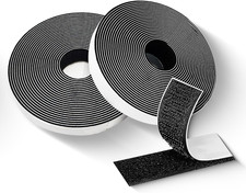 ® 8M X 20Mm Velcro Adesivo Forte, Nastro Velcro Autoadesivo Cucibile, Nero - Ada