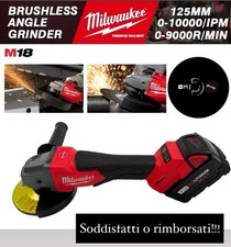 Milwaukee smerigliatrice Angolare Professionale 125mm 18 Volt Senza Batteria ✅