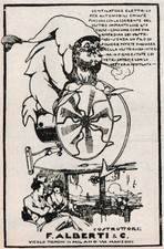 PUBBLICITA' 1924 PARVUS MOTORE