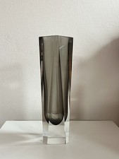 Vaso in vetro di Murano Sommerso di Mandruzzato 1960  venini toso flavio poli