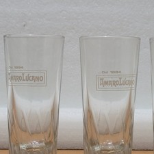 Lotto 4 Bicchieri Amaro Lucano Dal 1894 Vintage da Collezione - Ottime Condizion