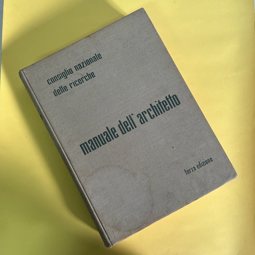 Manuale dell architetto - manuale, cnr