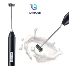 MONTALATTE ELETTRICO USB SCHIUMALATTE SCHIUMATORE CAPPUCCINO FRULLINO UOVA LATTE