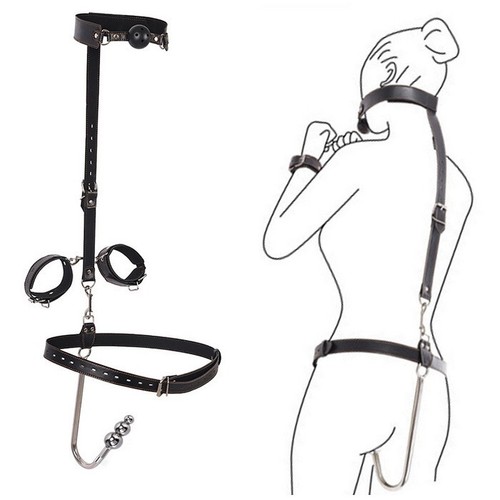 Harness gag polsini dildo - harness,