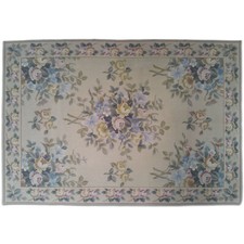 Arazzo Tappeto Tisca cm 198 x 136 riproduzione Aubusson piccolo punto NUOVO 