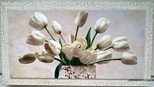 QUADRO TULIPANI BIANCHI