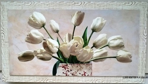 Quadro tulipani bianchi - quadro,