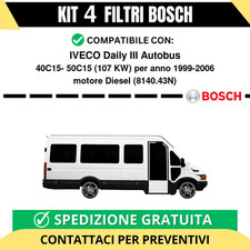 KIT BOSCH 4 Filtri tagliando