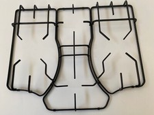 FRANKE serie PULSAR set 3 griglie smaltate nere lucide centrale destra sinistra 