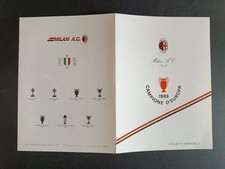 foglietto erinnofilo MILAN Campione d'Europa 1989