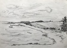 Disegno Carboncino Paesaggio