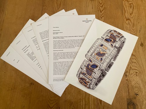 Patek philippe press dossier - patek,