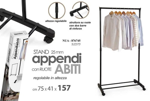 Stand appendiabiti ruote - appendiabiti,