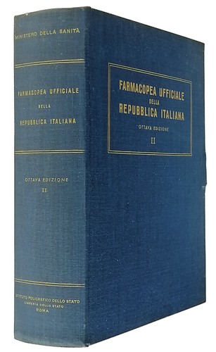 Farmacopea ufficiale della - farmacopea,