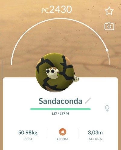 Pokemon sandaconda - go,