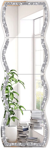 Elegante specchio diamantato