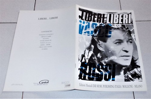 Spartiti vasco rossi - vasco, liberi