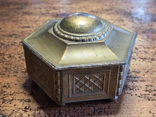 Antica scatola ottone stile - antica,