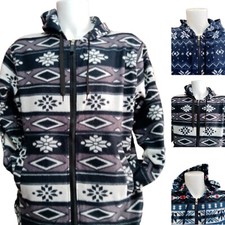  Felpa Pile UOMO CON ZIP  e Cappuccio Cardigan Maglione Cerniera CAMICIA PILE