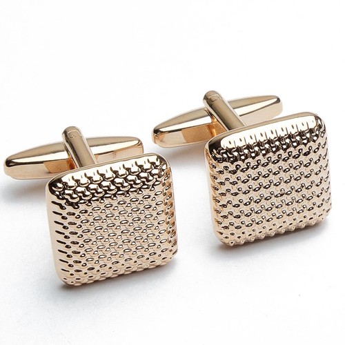 Gemelli oro rosa quadrato - -,