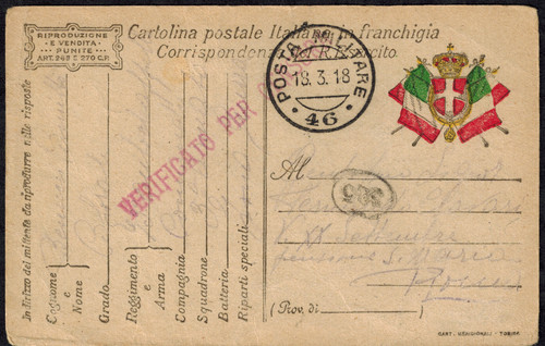 Cartolina militare italia - cartolina,