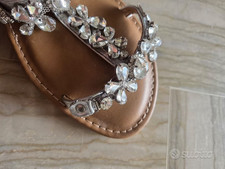 Sandali donna gioiello color argento - Usati ma come nuovi