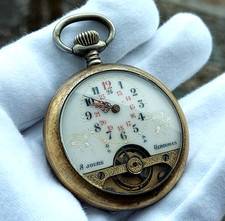 Superbe Montre Gousset 8 Jours Hebdomas Spiral Breguet 50mm Fonctionnelle