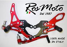 PEDANE ARRETRATE REARSETS  HONDA CBR 1000 RR 2008/2015 ROSSO-NERO